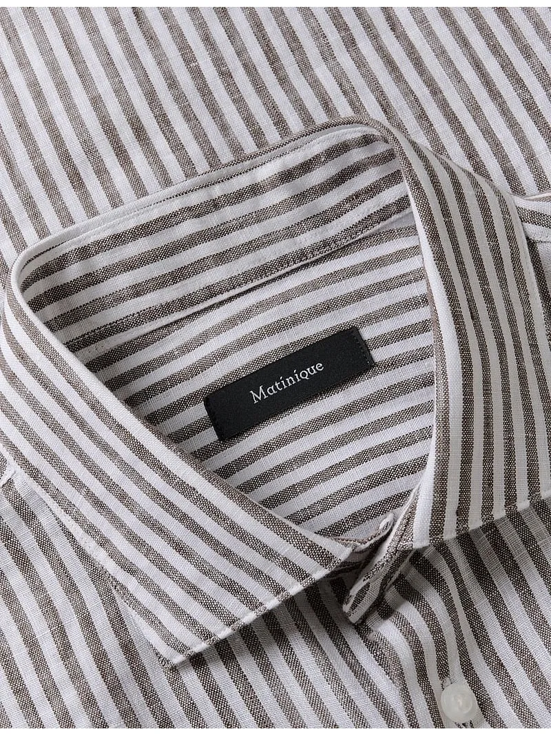 Marc linskjorte - Chocolate Brown sold by Brando product image thumbnail 2