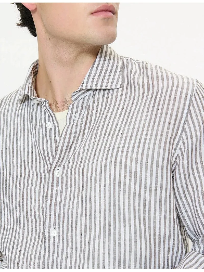 Marc linskjorte - Chocolate Brown sold by Brando product image thumbnail 4