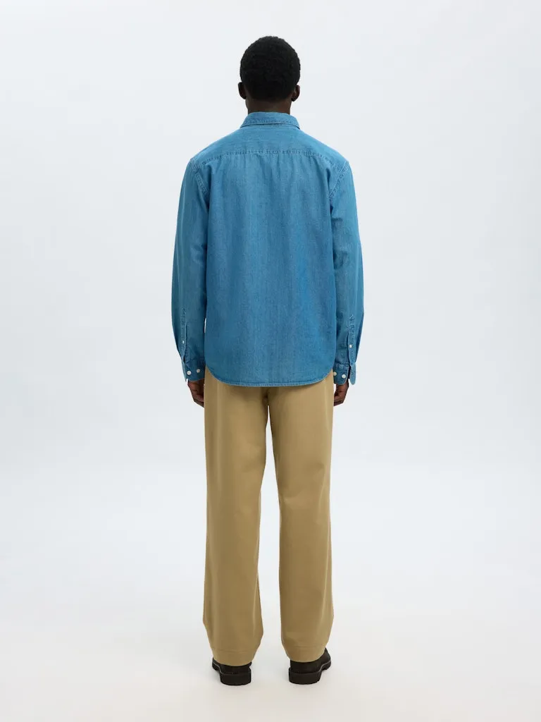 Carlo denim skjorte - medium blue denim sold by Brando product image thumbnail 5