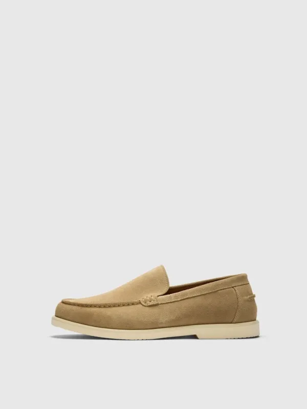 Owen suede clean loafer - sand sold by Brando