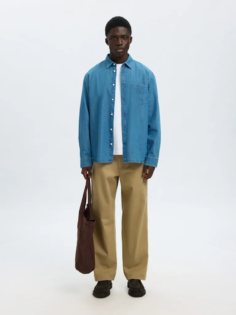 Carlo denim skjorte - medium blue denim sold by Brando product image thumbnail 4