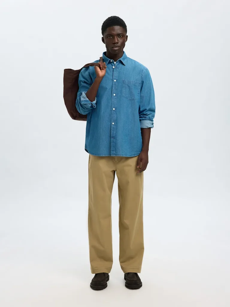 Carlo denim skjorte - medium blue denim sold by Brando product image thumbnail 3