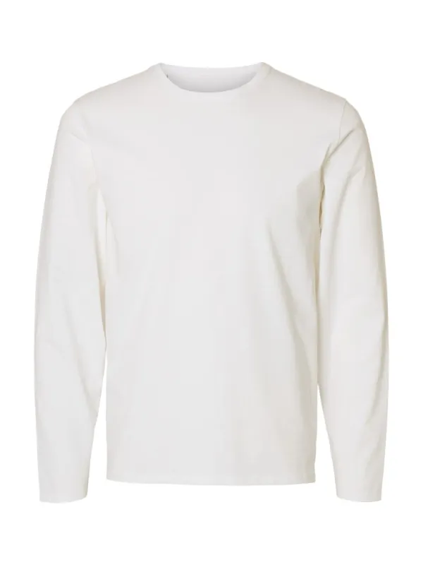 New pima ls t-skjorte - bright white made by Selected