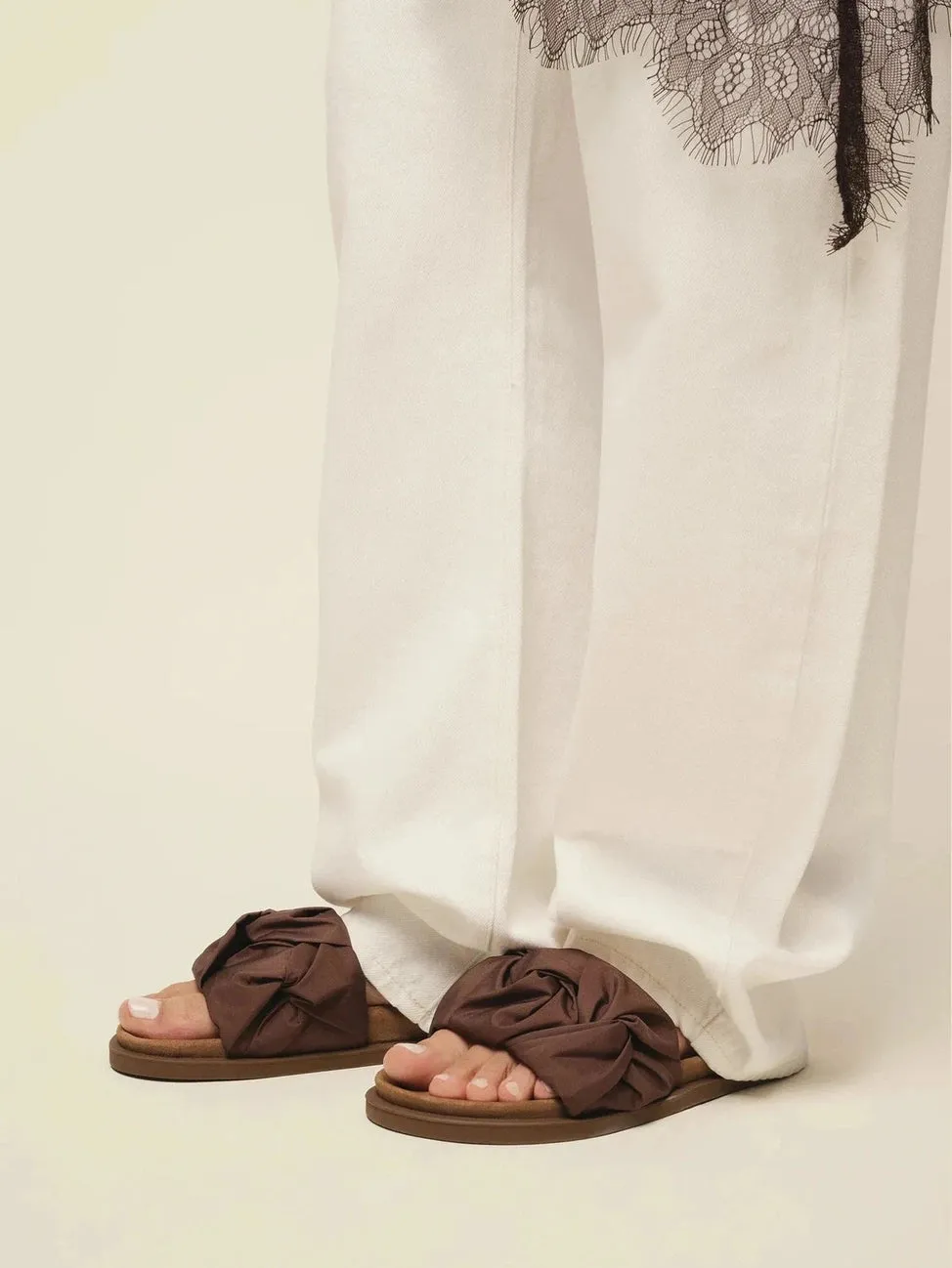 Fjord flower sandal - brown sold by Brando