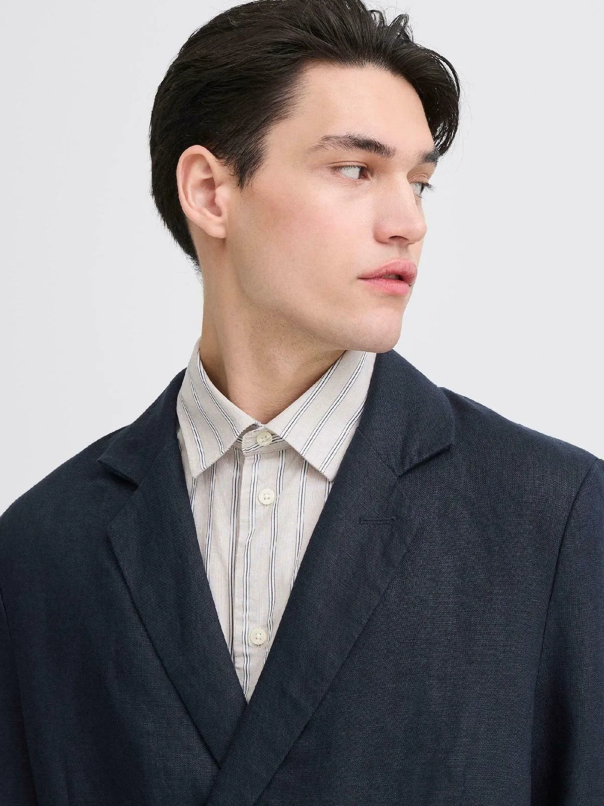 Edlund lin blazer - dark navy sold by Brando product image thumbnail 4