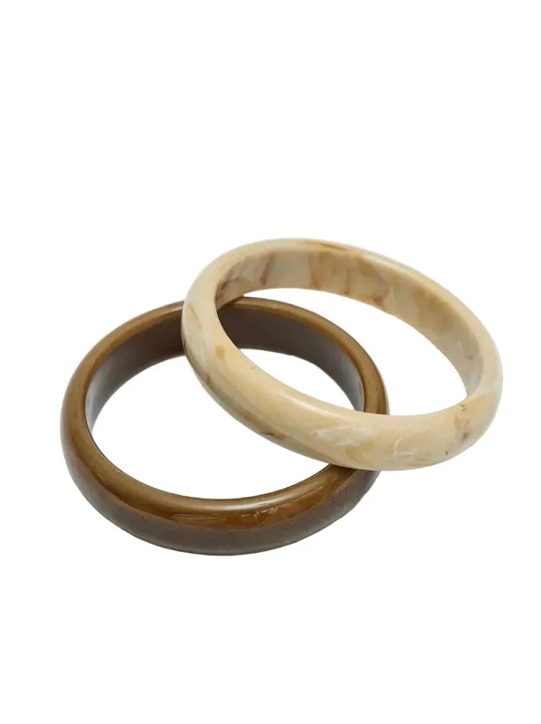 Bangle 2 sett - khaki/beige made by Brando