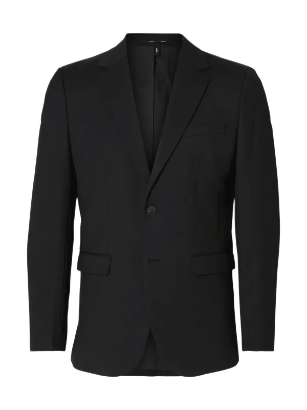 Slim theo ull blazer - black made by Selected