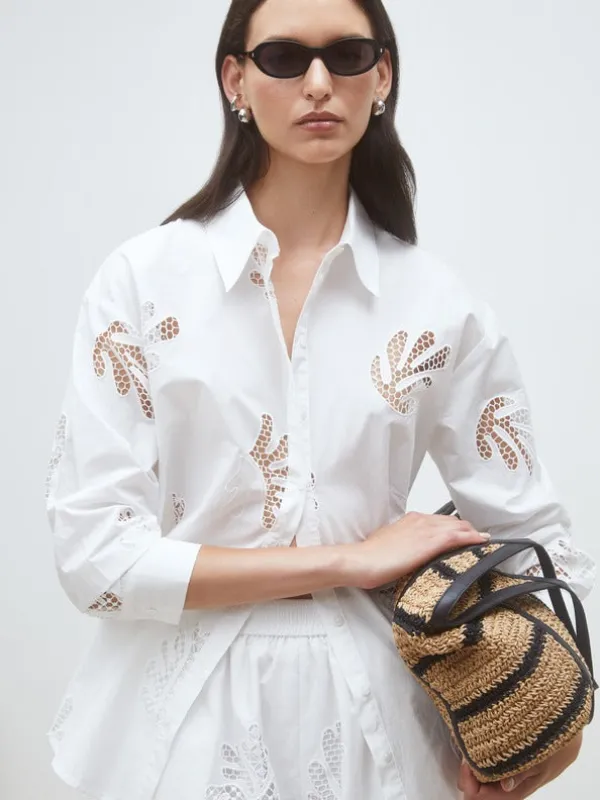 Loula skjorte - blanc casse made by SUNCOO