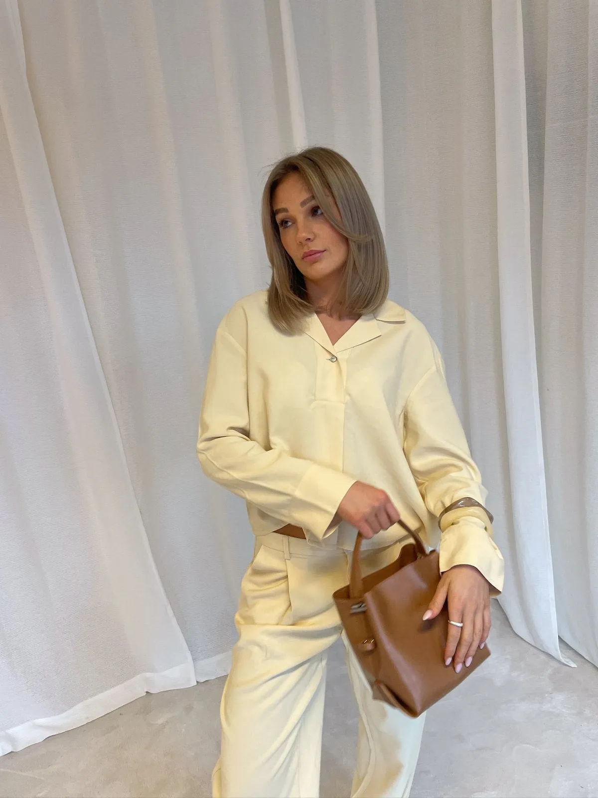 Elio skjorte - summer yellow sold by Brando product image thumbnail 5