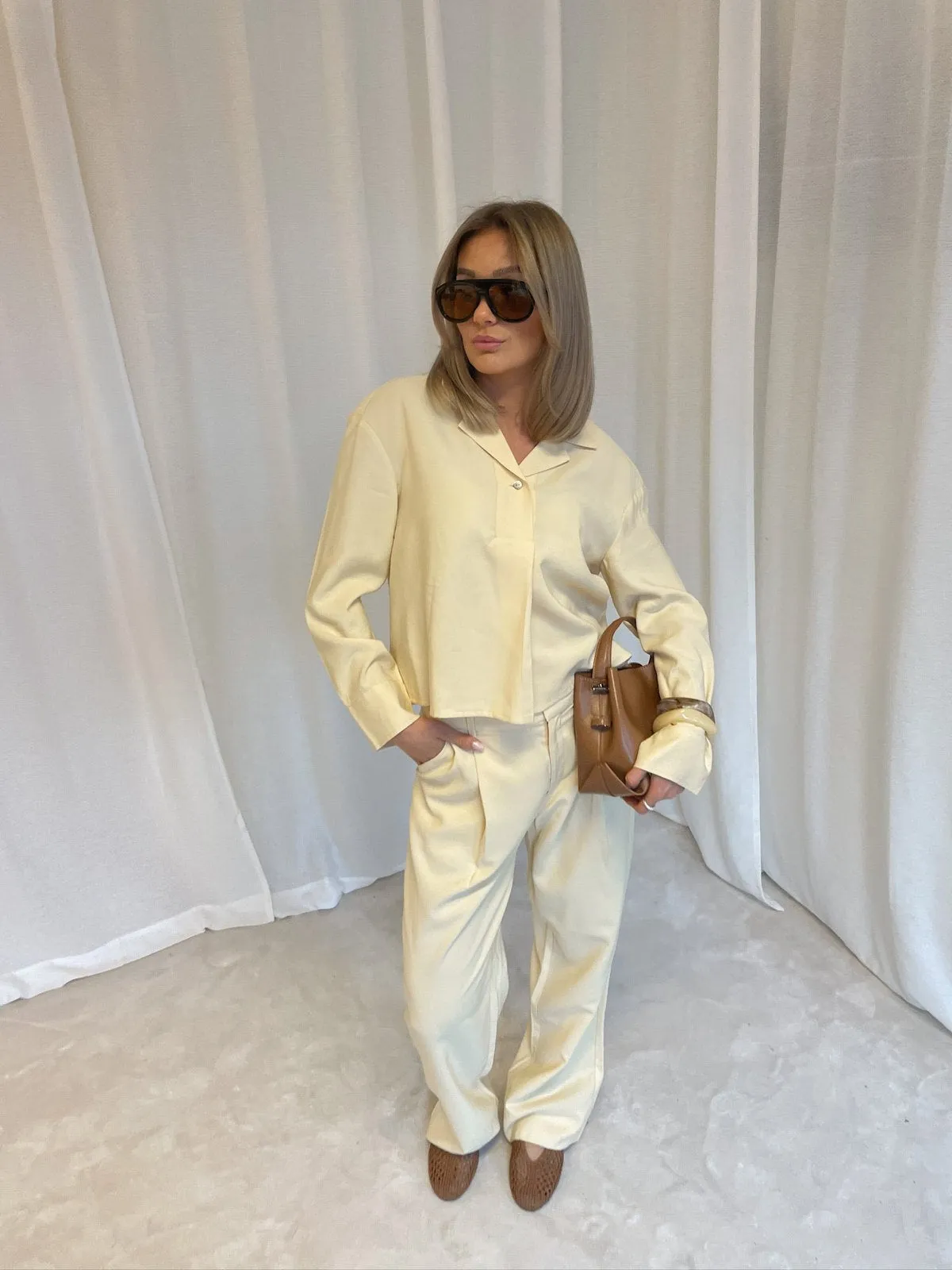 Elio skjorte - summer yellow sold by Brando product image thumbnail 2