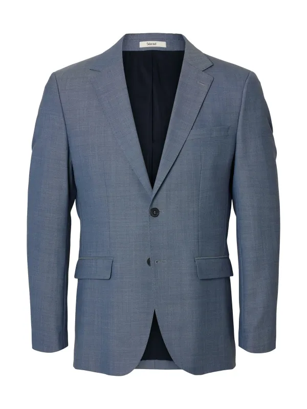 Slim theo ull blazer - light blue made by Selected