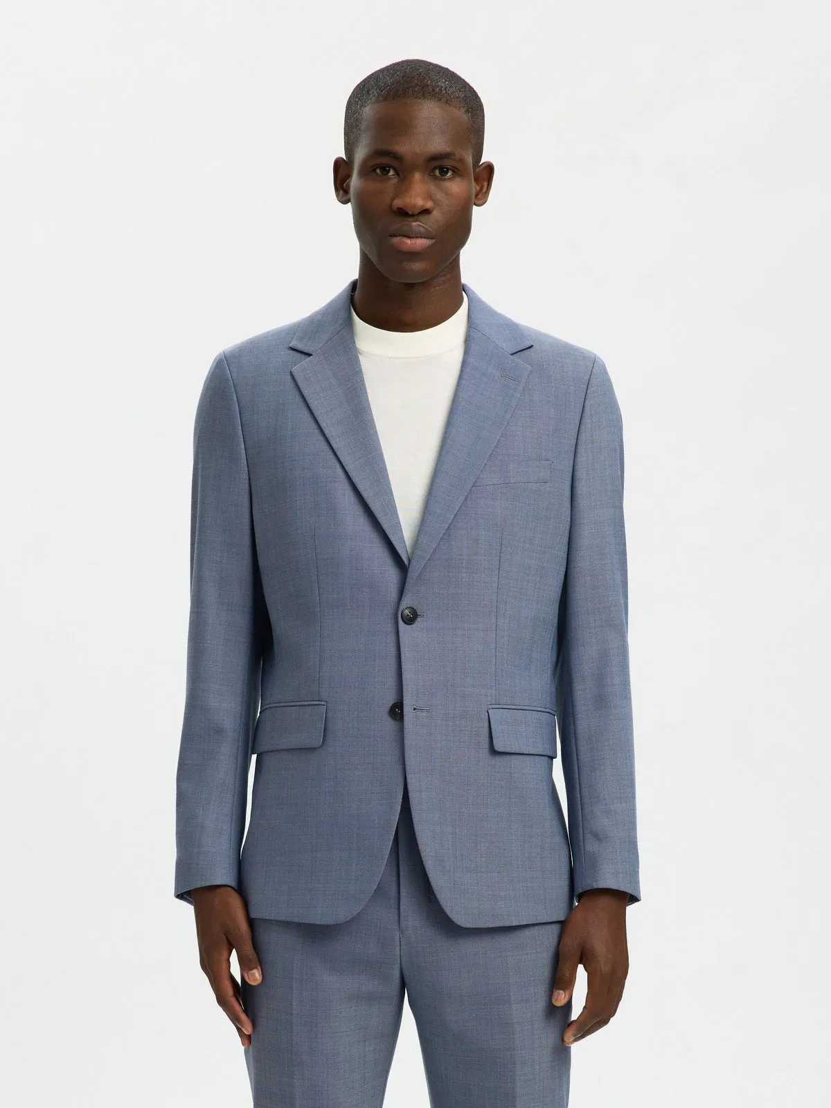 Slim theo ull blazer - light blue sold by Brando product image thumbnail 2