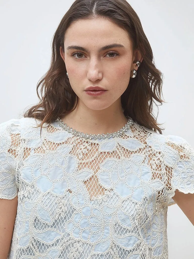 Lexy bluse - bleu ciel sold by Brando product image thumbnail 3