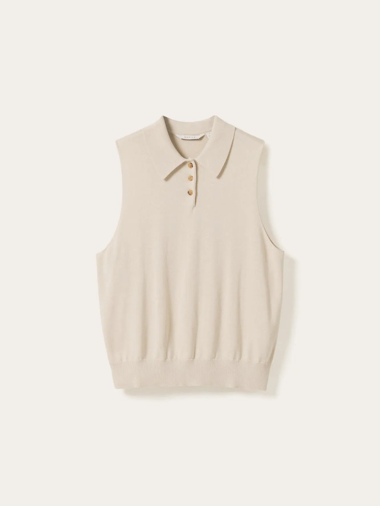 Maxine knit topp - oyster sold by Brando product image thumbnail 3