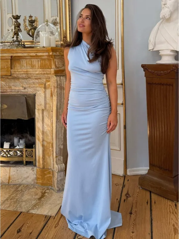 Andrea maxi kjole - blue made by Brando