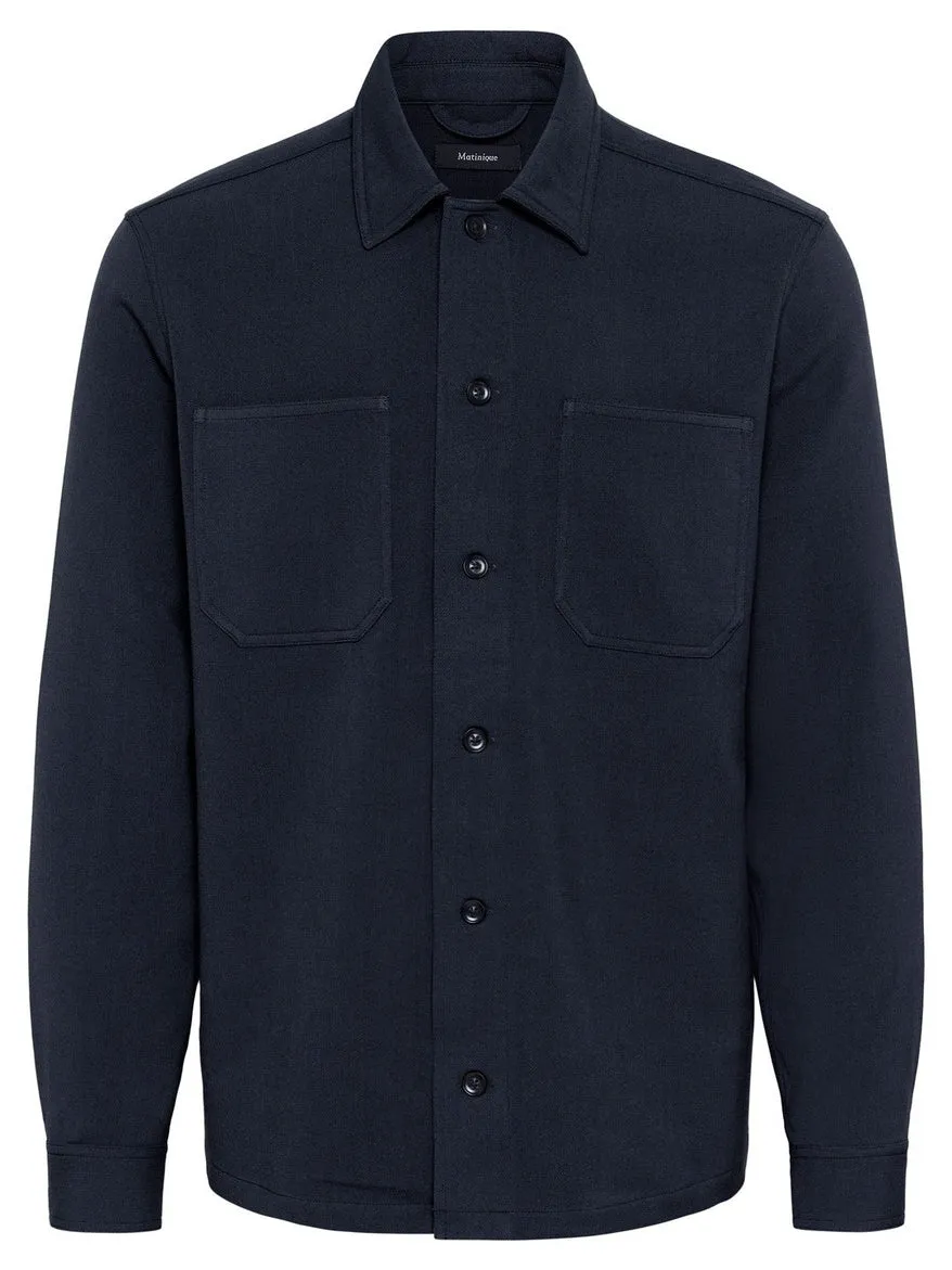 Pelton overshirt - dark navy sold by Brando