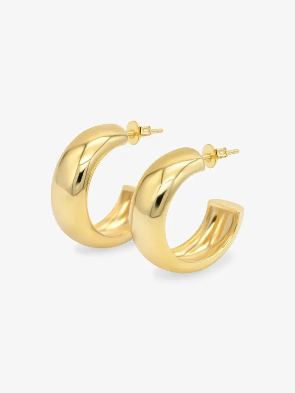 Bold dome hoops - gold made by Brando
