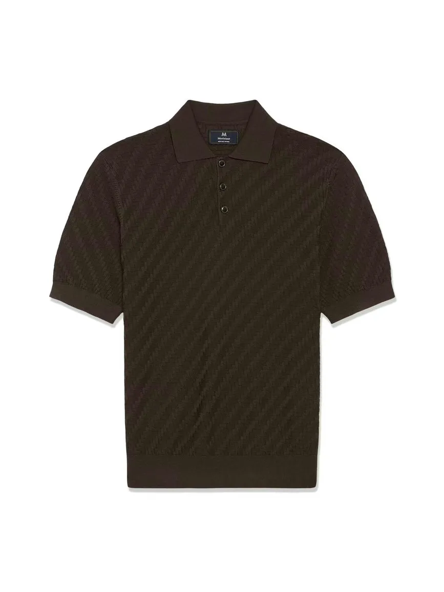 Polo knit heritage - chocolate brown sold by Brando product image thumbnail 2