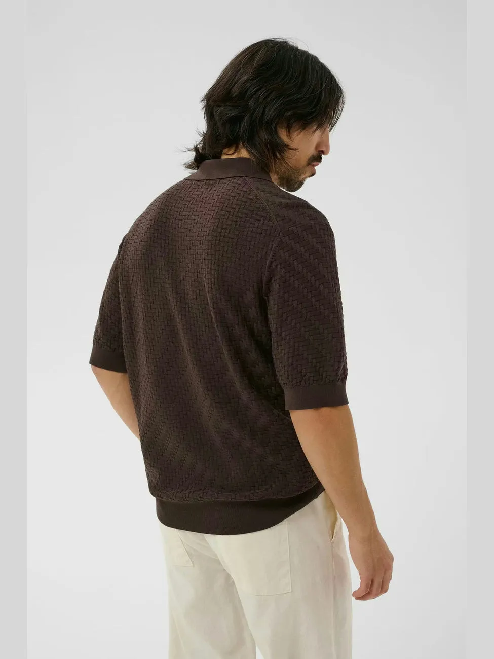 Polo knit heritage - chocolate brown sold by Brando product image thumbnail 5