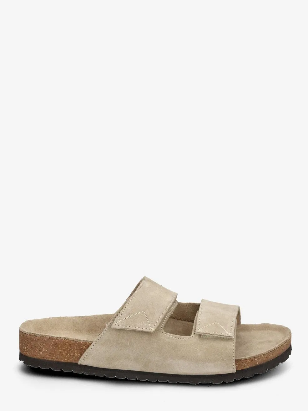 Bastian suede strap slider - sand sold by Brando