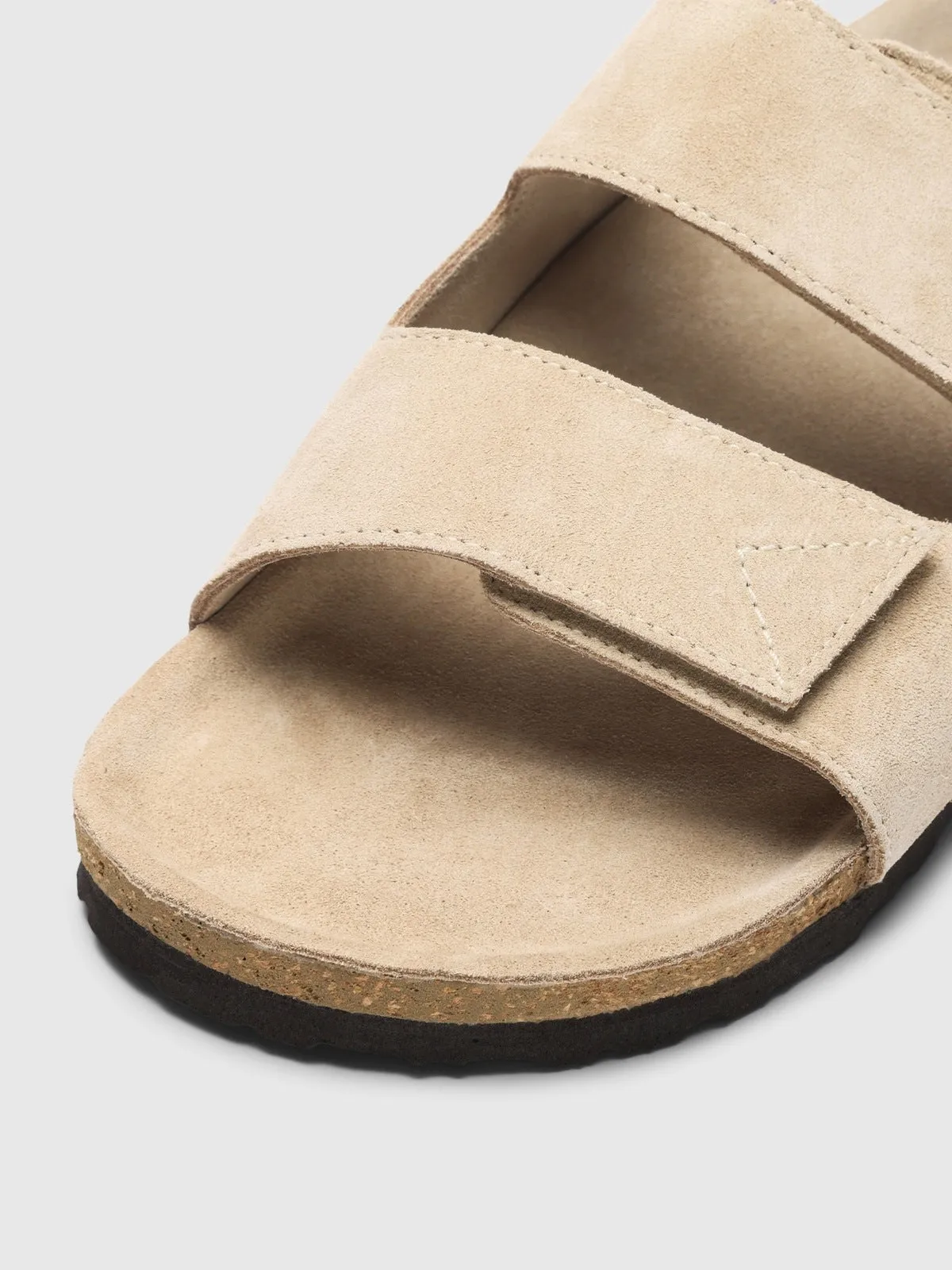 Bastian suede strap slider - sand sold by Brando product image thumbnail 5