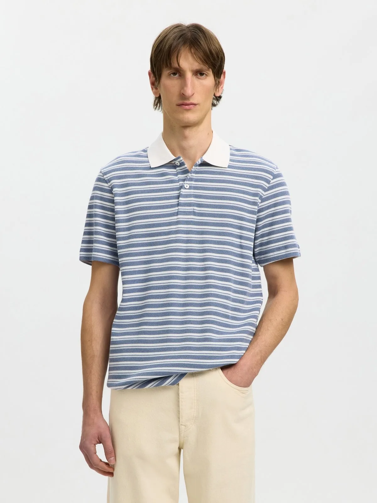 Blaze polo - egret sold by Brando