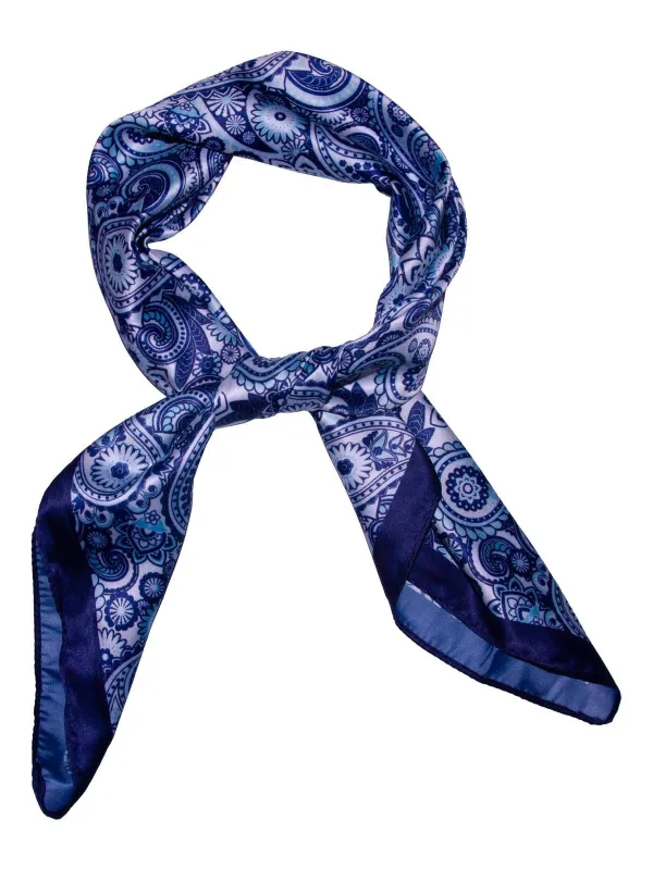 Skjerf paisley - mørk blå made by Brando
