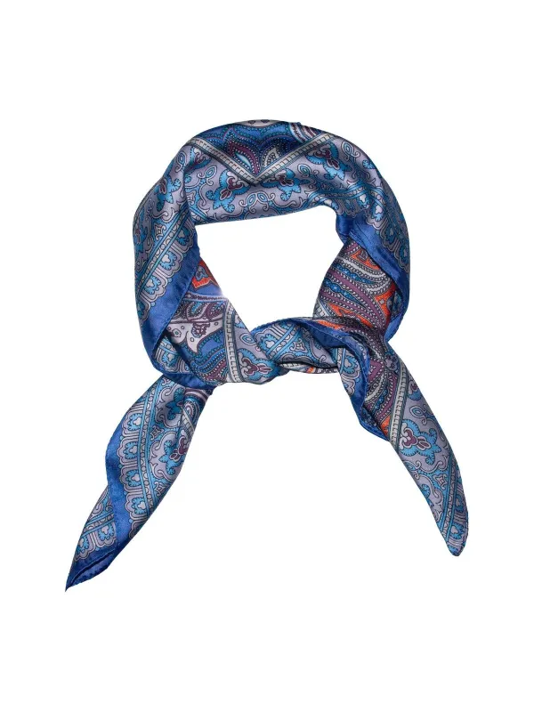 Skjerf paisley - blå made by Brando