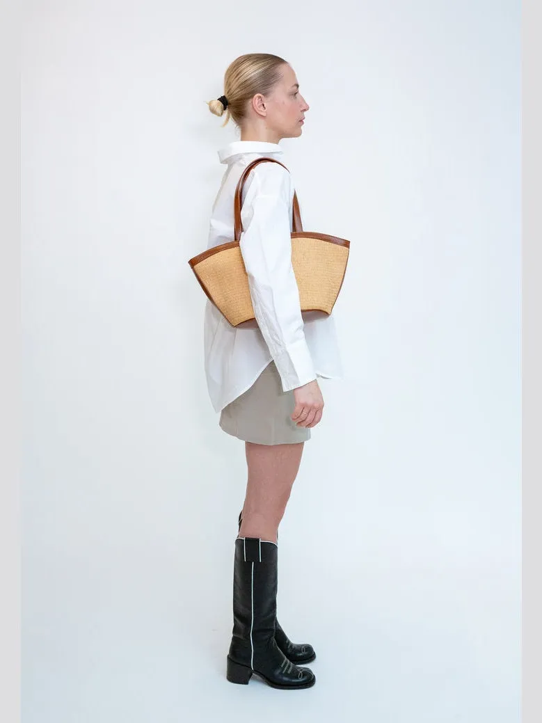 Bea raffia structure veske - desert sold by Brando product image thumbnail 5