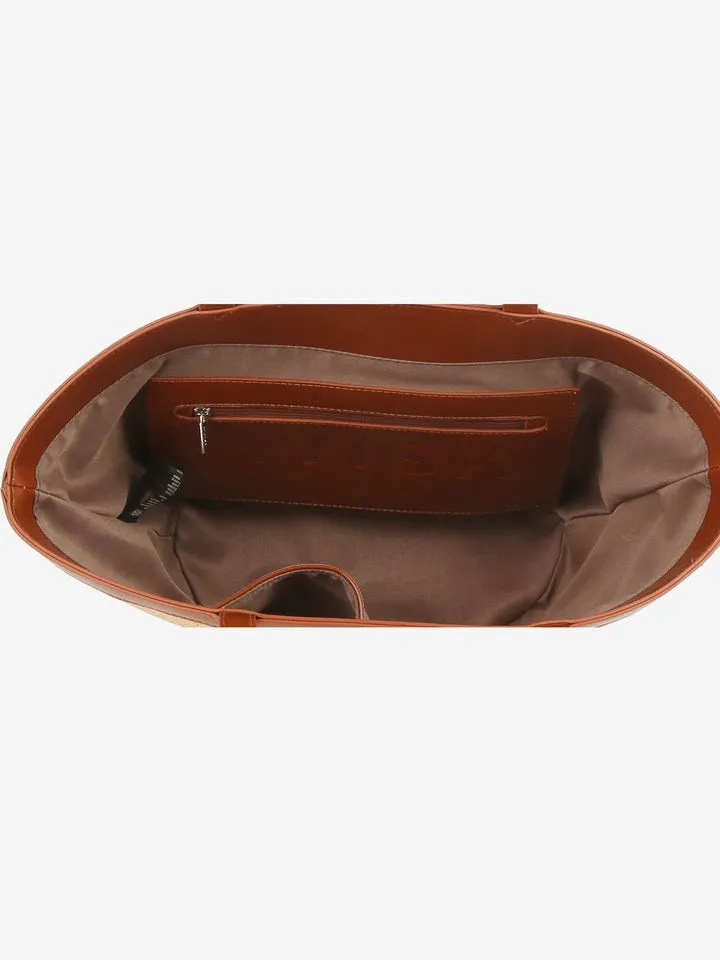 Bea raffia structure veske - desert sold by Brando product image thumbnail 3