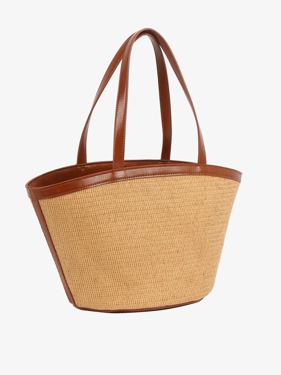 Bea raffia structure veske - desert sold by Brando product image thumbnail 2
