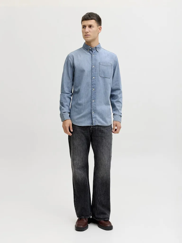 Brook oxford skjorte - light blue sold by Brando product image thumbnail 4