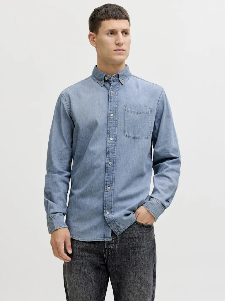 Brook oxford skjorte - light blue sold by Brando product image thumbnail 2