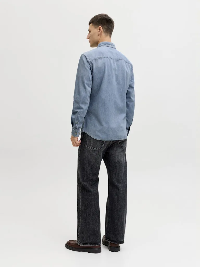 Brook oxford skjorte - light blue sold by Brando product image thumbnail 3