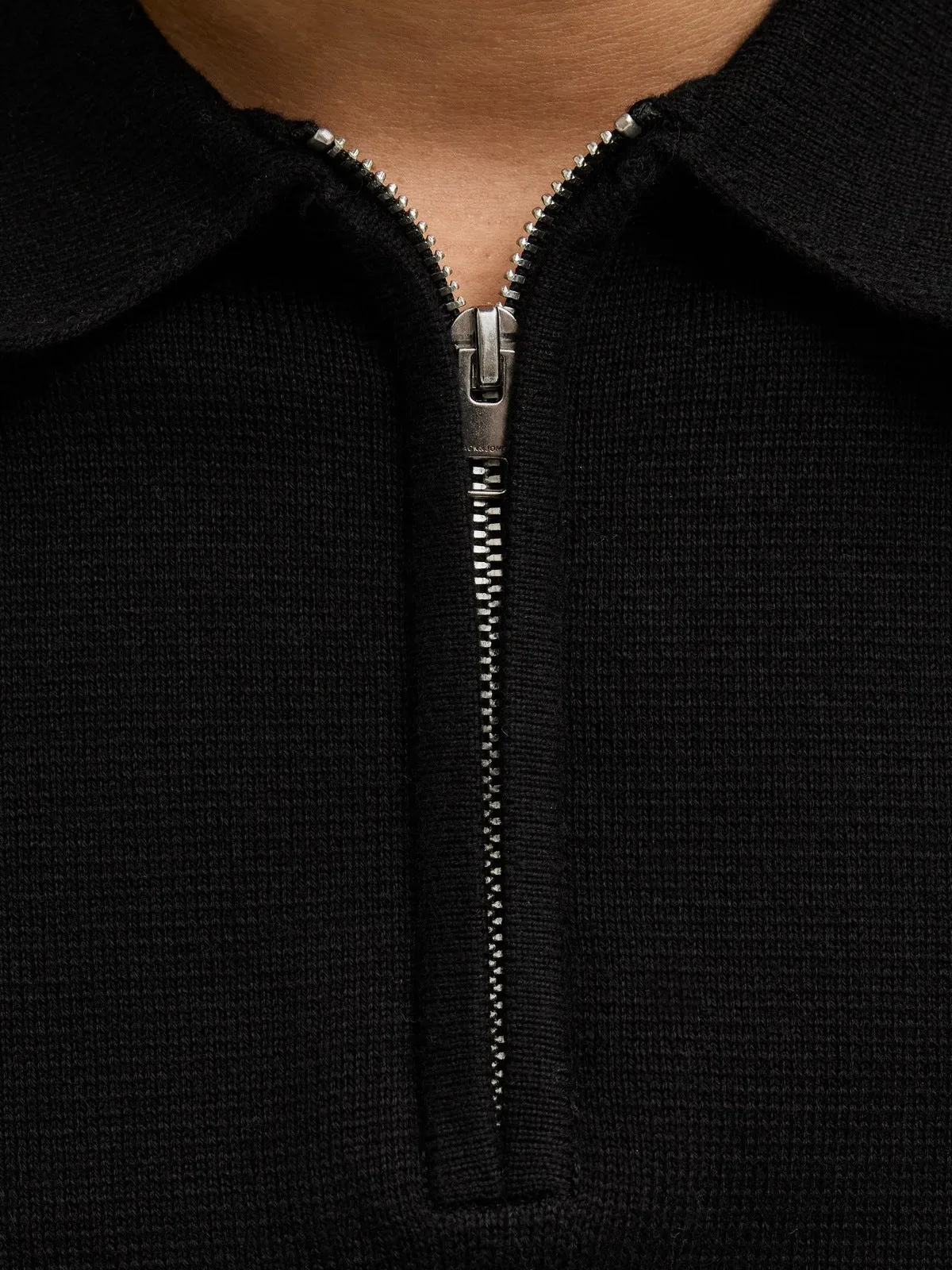 Milano spring knit polo - black sold by Brando product image thumbnail 4