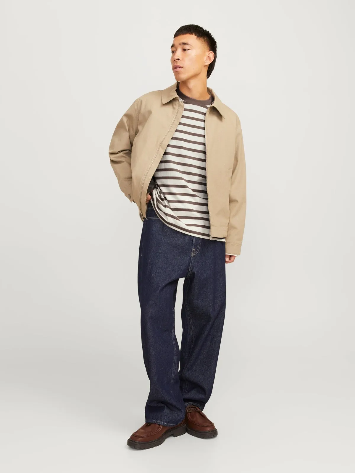 Islington t-skjorte langermet - deep taupe sold by Brando product image thumbnail 3