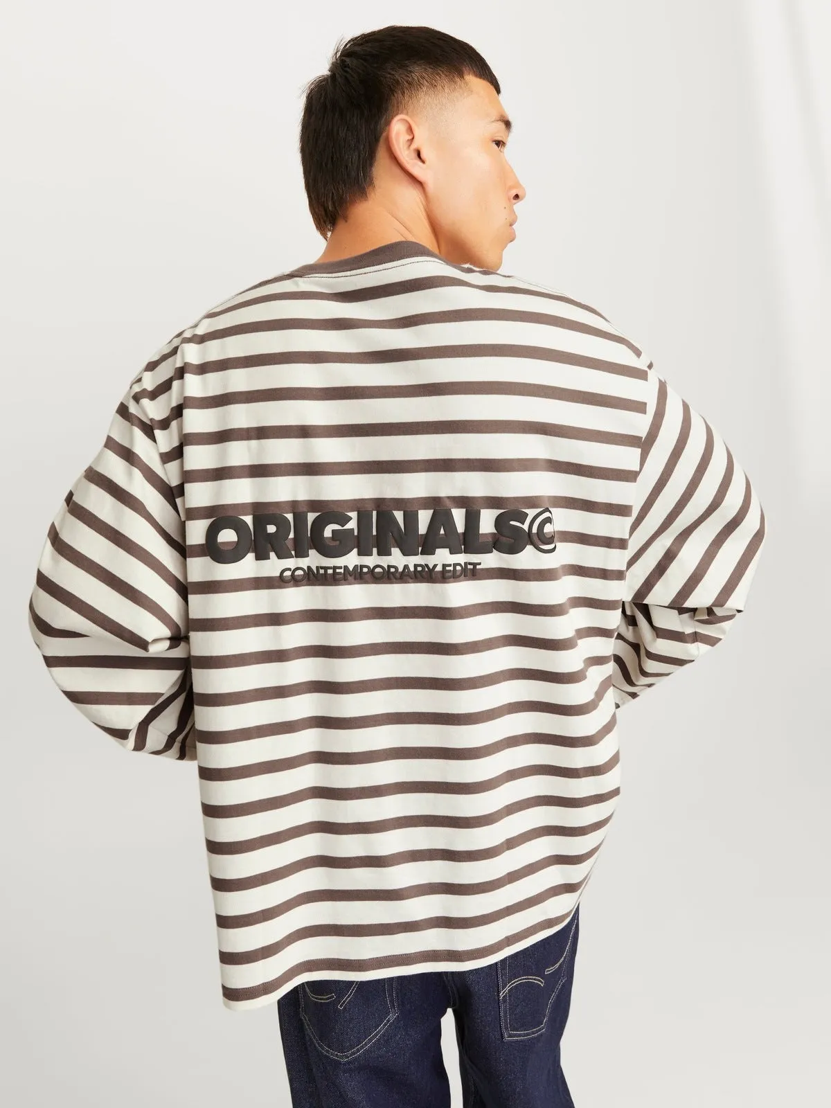 Islington t-skjorte langermet - deep taupe sold by Brando product image thumbnail 4