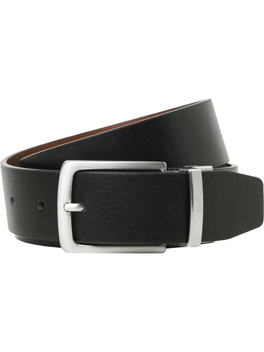 Jacrio reversible leather belt - black cognac sold by Brando product image thumbnail 2