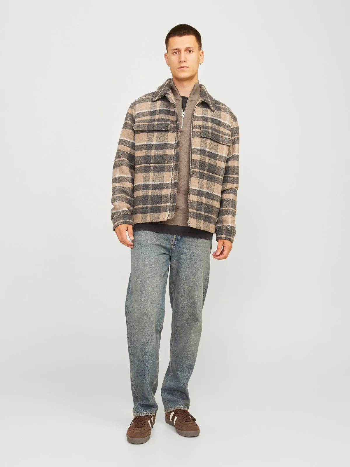 Milano half zip - greige melange sold by Brando product image thumbnail 4