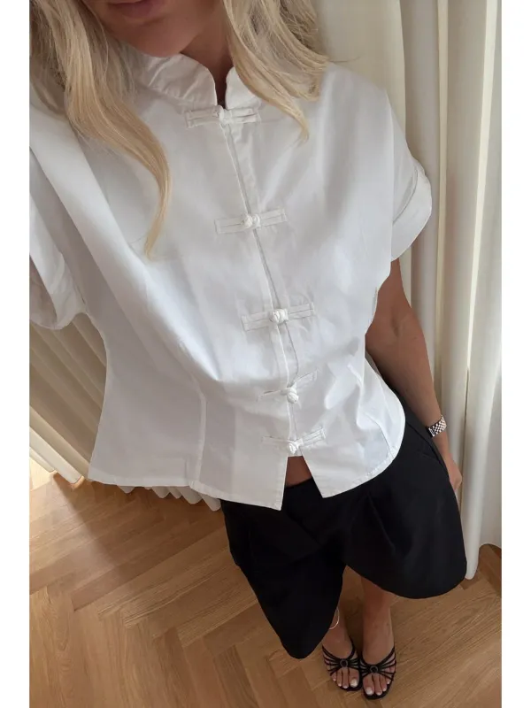Norma bluse - white made by Brando