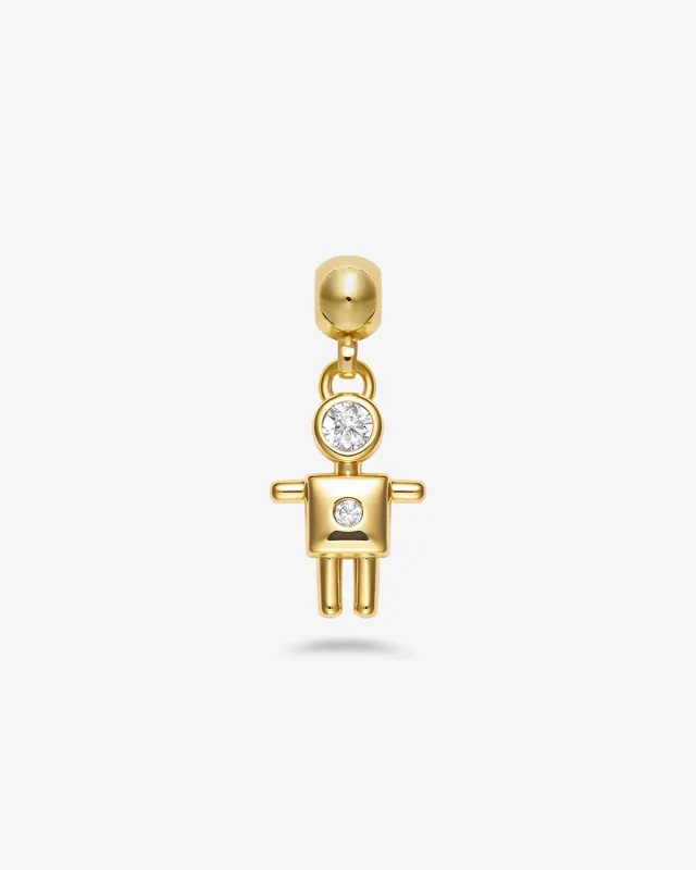 Boy charm - gold made by Brando
