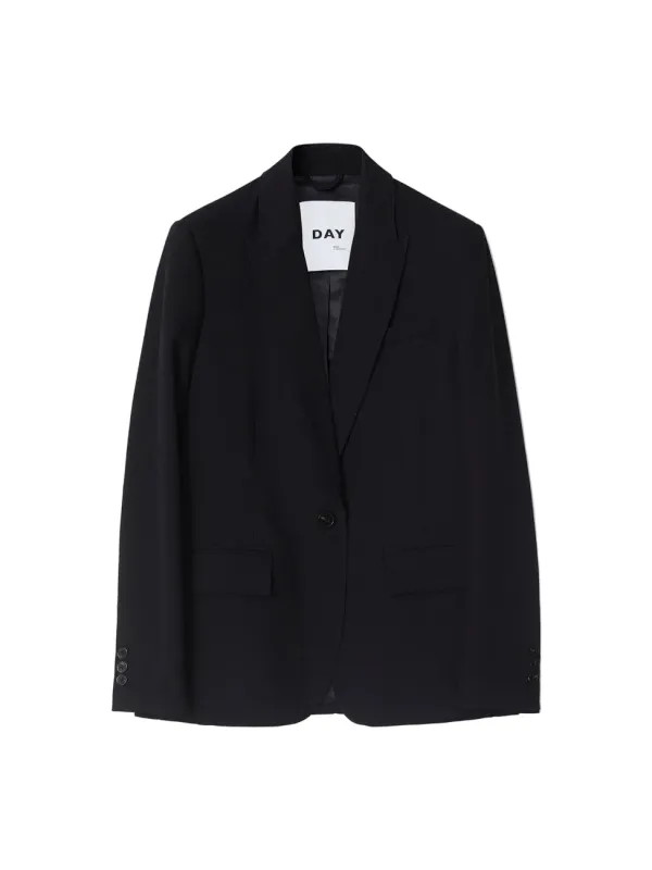 Hector classic gabardine blazer - black made by DAY Birger et Mikkelsen