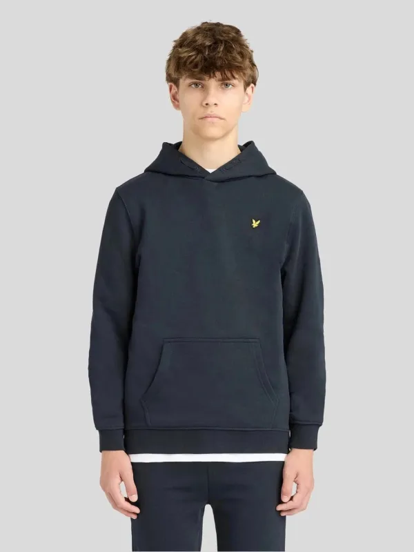 BRUSH BACK PULLOVER HETTEGENSER - DARK NAVY made by Lyle & Scott