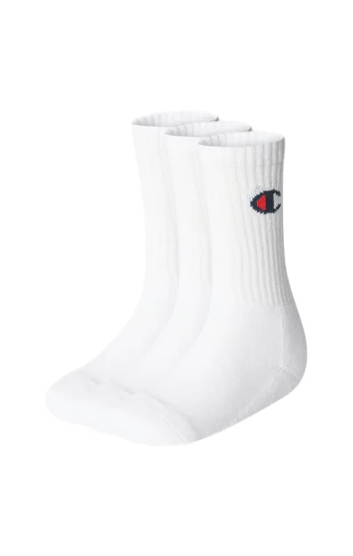 3 PACK CREW SOKKER - WHITE made by Brando