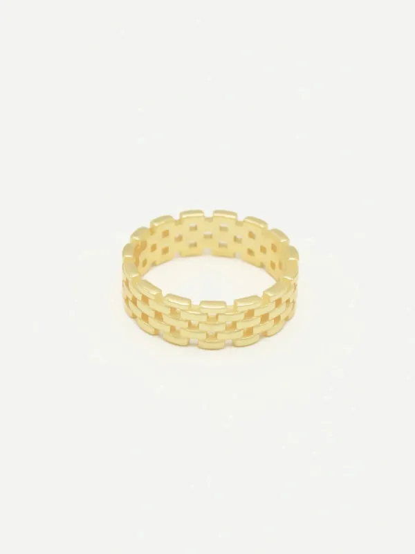 Avenue link ring - gold sold by Brando