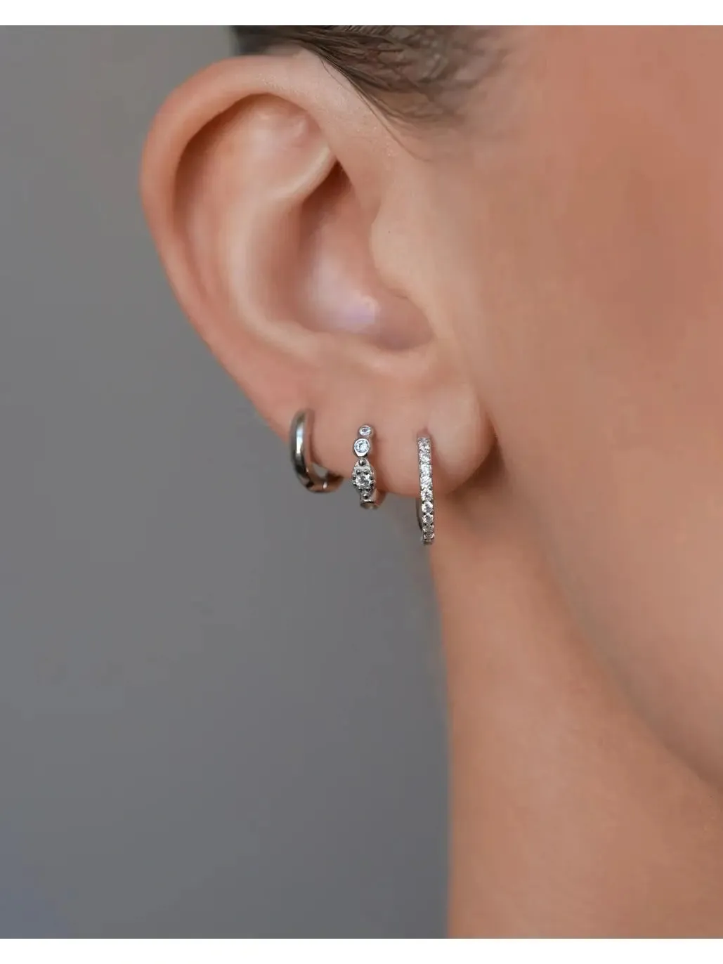 Classic hoops small - 925 sterling sølv sold by Brando product image thumbnail 5