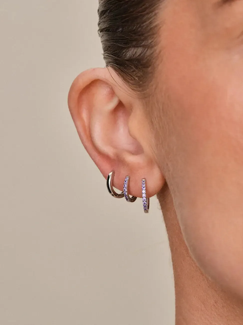 Classic hoops small - 925 sterling sølv sold by Brando product image thumbnail 4