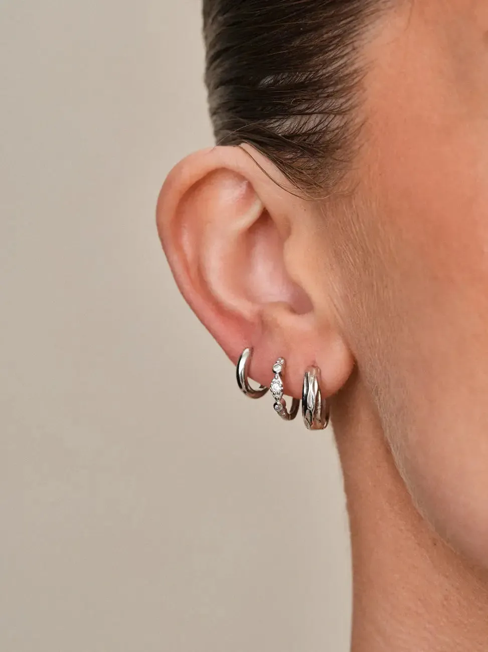 Classic hoops small - 925 sterling sølv sold by Brando product image thumbnail 2