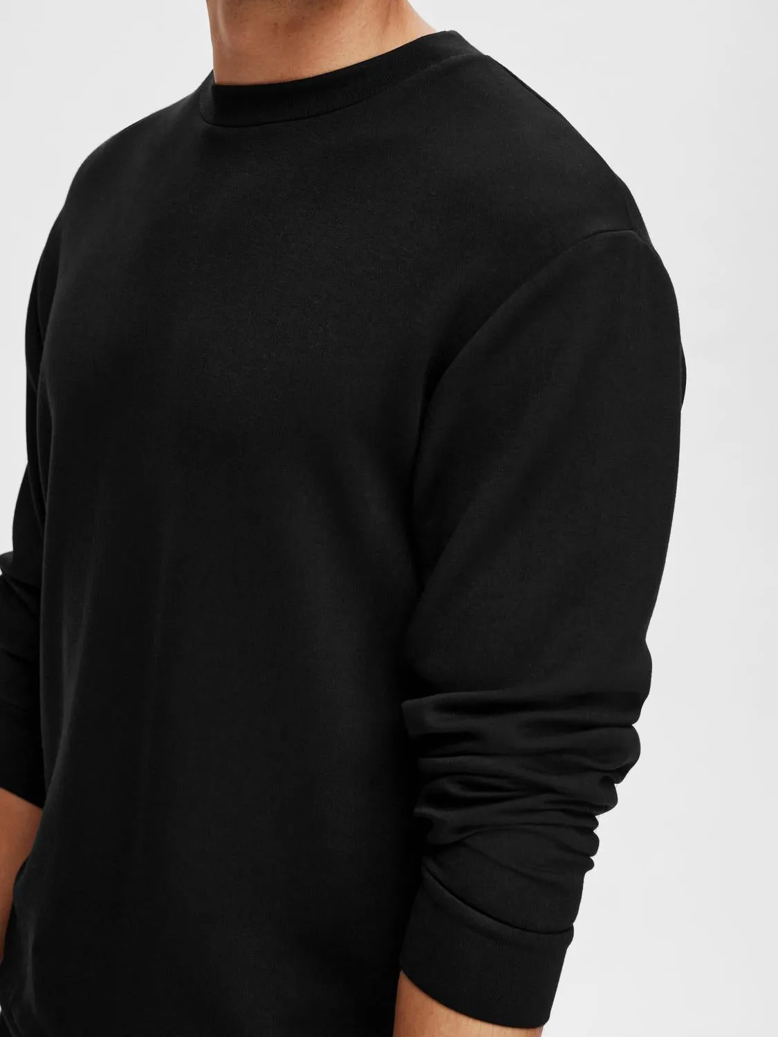 Emanuel soft crew neck sweat genser - black sold by Brando product image thumbnail 5