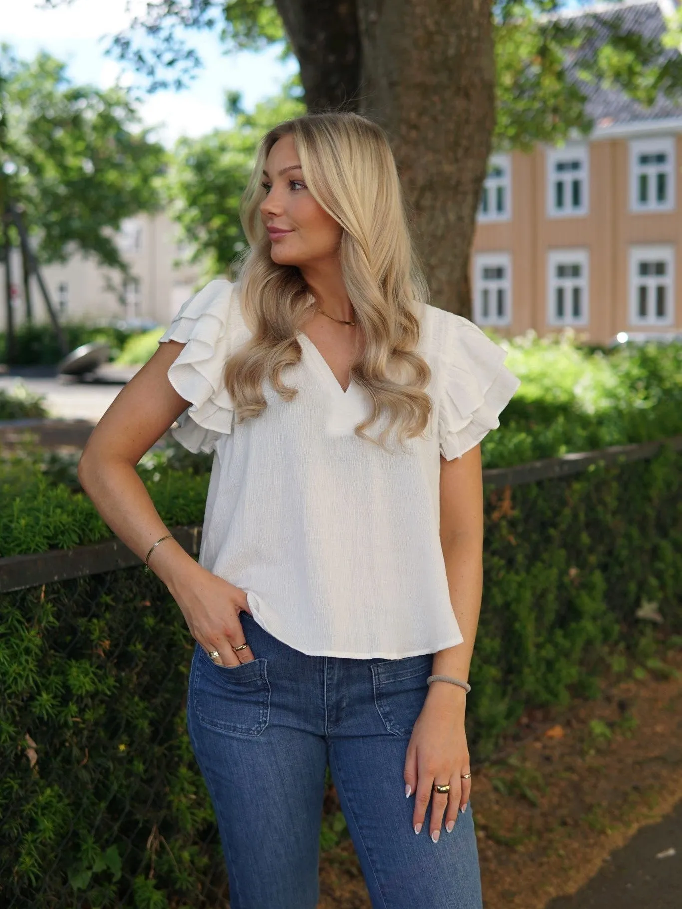 Dalila Bluse - Off white sold by Brando product image thumbnail 3